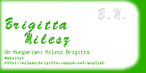brigitta milesz business card